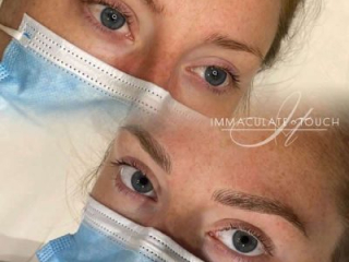 Another before/after example of semi permanent makeup